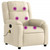  Massage Recliner Chair Cream Fabric A949-3206209