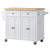  Kitchen Island Cart with Storage, 43.7 in Wide Mobile Rolling Storage Island on Swivel Wheels, wit E415-CFD2C4M09MBKTJ2XE001V0
