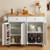  Kitchen Island Cart with Storage, 47.64 in Wide Mobile Rolling Storage Island on Swivel Wheels, wi E415-CFD2C4M10MKZNLHCS001V0