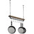 FarmHome Rustic Industrial 8 S-Hooks Ceiling Mounted Hanging Pot Rack Q280-FHPR1488
