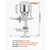  Manual Grain Mill with High Hopper, Hand-Crank Corn Grinder, Heavy Duty Cast Iron Wheat Grinding M E415-SDMPSGDZTWFC5POZ1001V0
