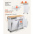  Kitchen Island Cart with Storage, 46.06 in Wide Mobile Rolling Storage Island on Swivel Wheels, wi E415-CFD1C3M10MKZIFL9W001V0