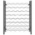  Wine Rack for 48 Bottles Black Metal A949-289563