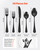  30-Piece Black Silverware Set, Food-Grade Stainless Steel Flatware Utensils for 6, Mirror Finished E415-430BXGCJTZHSERY1IV0