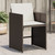  Patio Chairs with Cushions 4 pcs Brown Poly Rattan A949-4007458
