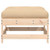  Patio Footstool with Cushion Solid Wood Pine A949-825555
