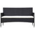  5 Piece Patio Lounge Set With Cushions Poly Rattan Black A949-45893