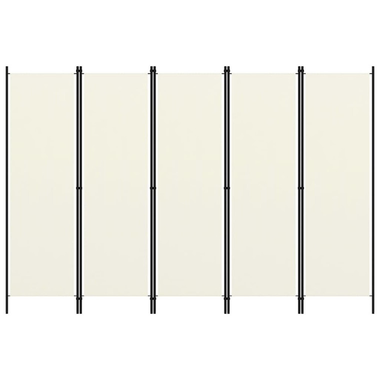 5-Panel Room Divider White 98.4"x70.9 A949-320723