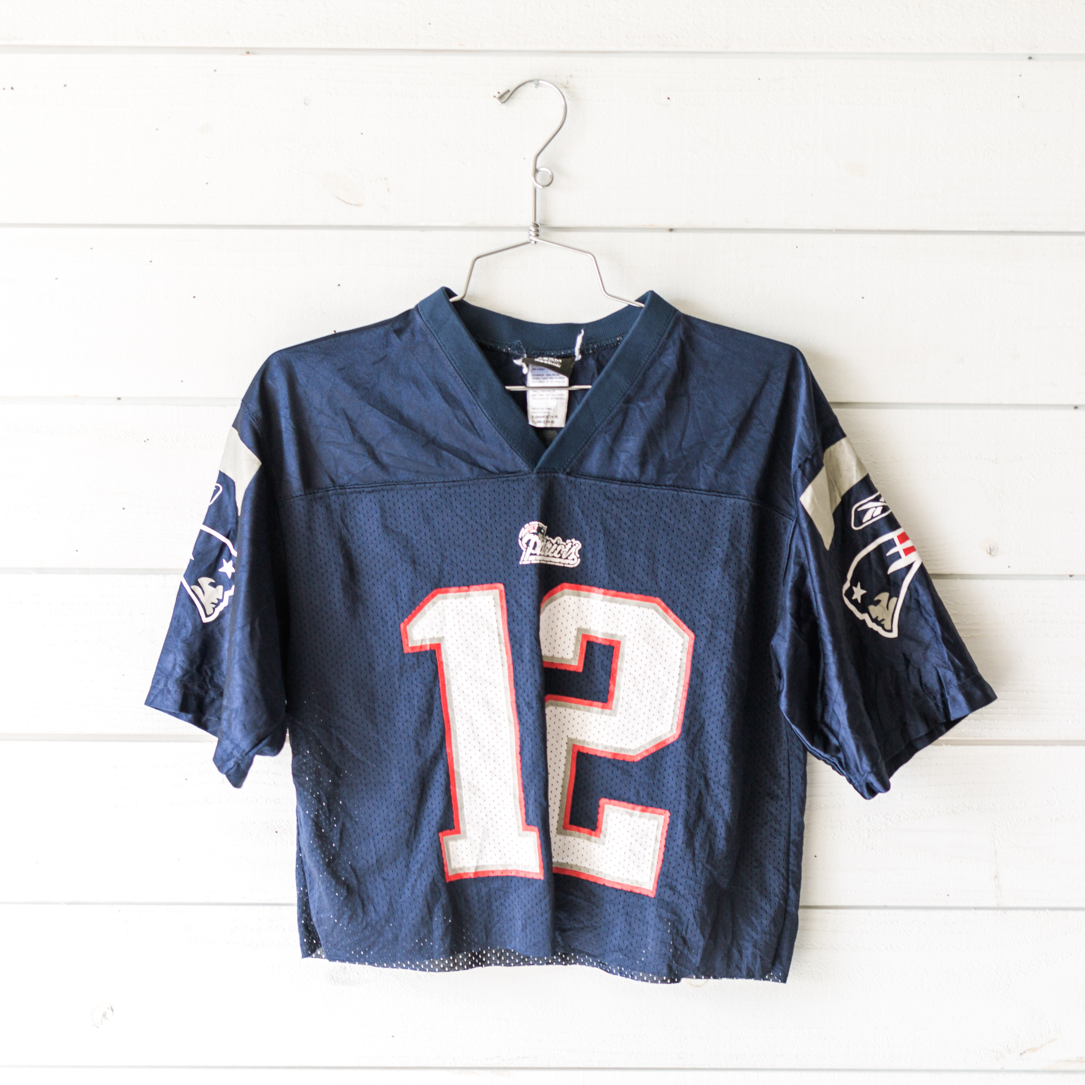 cropped patriots jersey