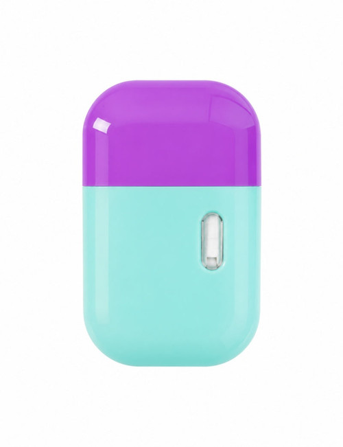 D088 1ML square disposable vape in mint green and purple