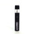 Black post disposable vape with a window on the vape distillate on a white background