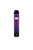Purple vape device with black top on a white background