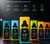 A lineup of colorful wholesale 510 vape batteries in blue, green, orange, purple, and yellow, underneath icons highlighting the 400mAh battery, Type-C charging, and 1.8V to 4.2V voltage range.