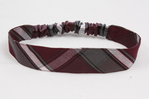 Elastic Headband, Plaid 91