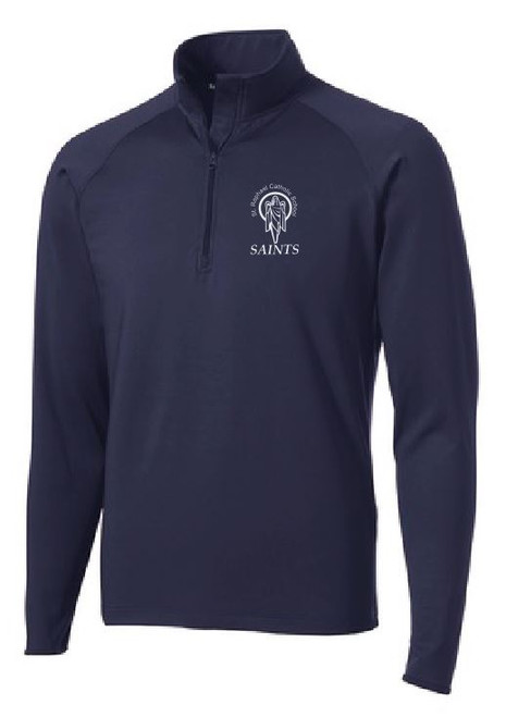 Half Zip Sport-Wick Pullover with Logo, Spirit Wear (1042)  ADULT SIZES ONLY