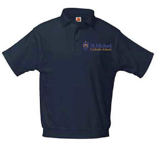 Polo Short Sleeve Banded Bottom with Logo, (1045)