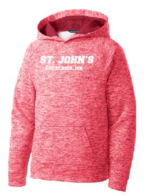 Sport Wick Hoodie Youth with Logo, Spirit Wear (1041)
