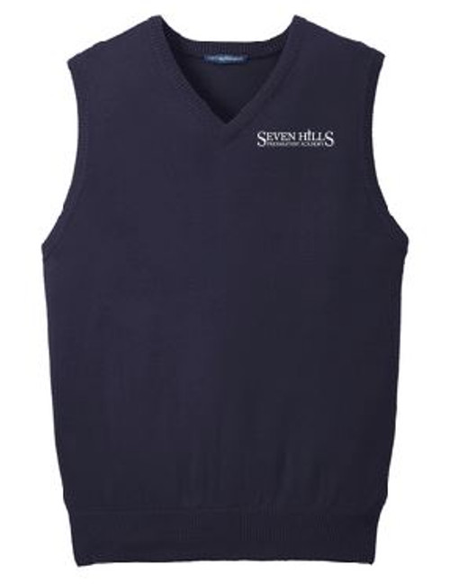 VNeck Sweater Vest (Adult) with Logo, Staff Wear (1022)