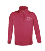 1/4 Zip Performance Jacket with Logo (1001) Gr 6-8 Youth Sizes