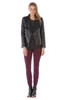 BORDEAUX LEATHER JACKET | BLACK
