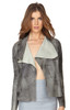 MYSTIC LEATHER JACKET I GREY