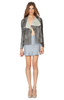 MYSTIC LEATHER JACKET I GREY