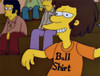 Bull Shirt Still Shot from the Simpsons of Lenny in 1970's