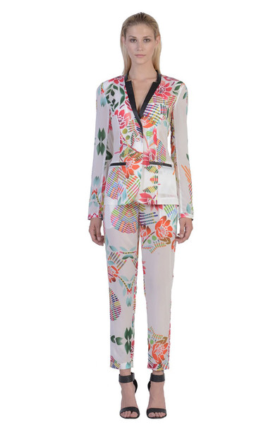 CAMILLE JACKET | SUMMER SPLASH WHITE