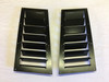 Race Louver Genesis RS trim straight angular pair car hood vent designed for street, high performance driving and light track duty.