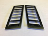 Race Louver Genesis RS trim straight angular pair car hood vent designed for street, high performance driving and light track duty.