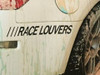 Race Louver Decals - 2"x16" Black