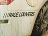 Race Louver Decals - 2"x16" Silver