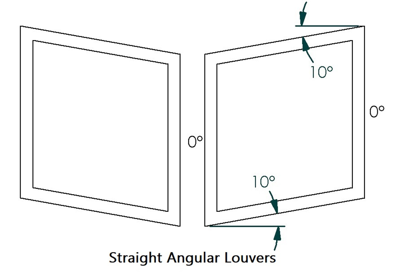 Mustang '94-98 3PC Side Hood Louver Pair, RT Track Trim