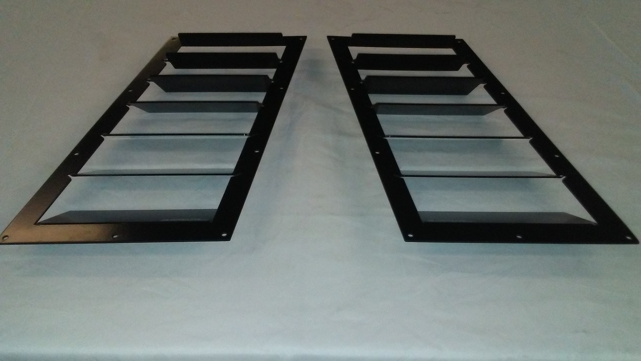 Race Louvers - Audi A6/S6 RT Track Trim Mid Pair Hood Extractor