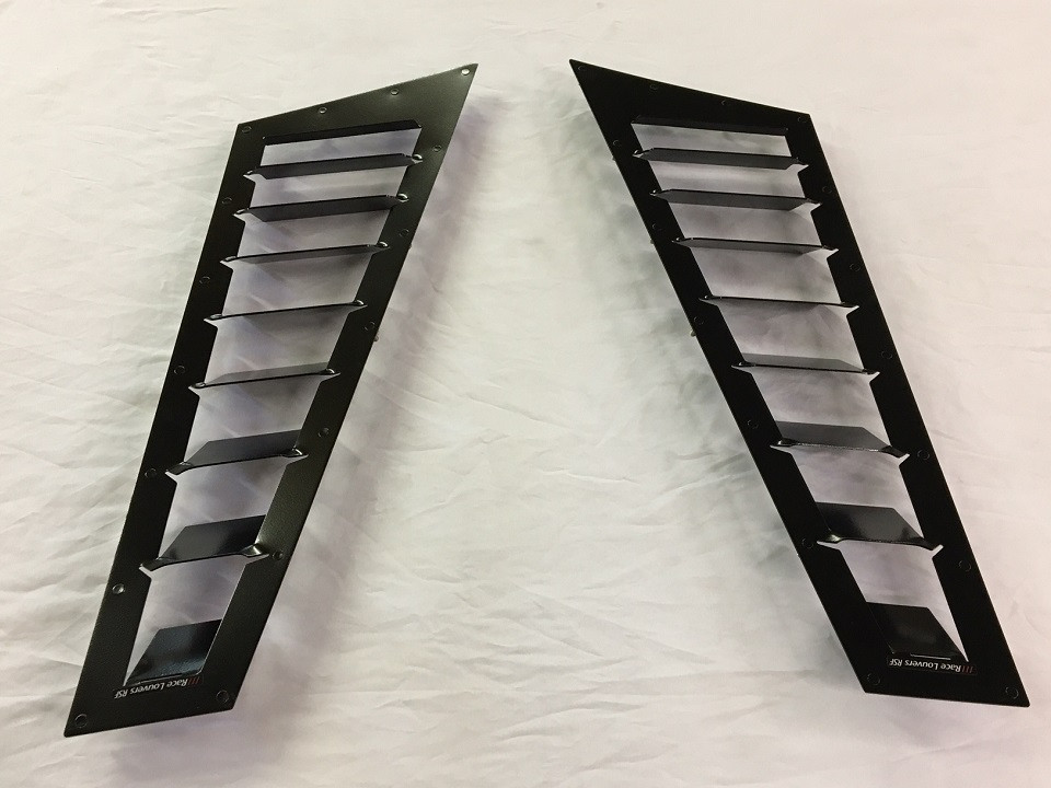 Race Louvers - Corvette C6 C7 RSF Fender Trim Side Pair Hood Extractor