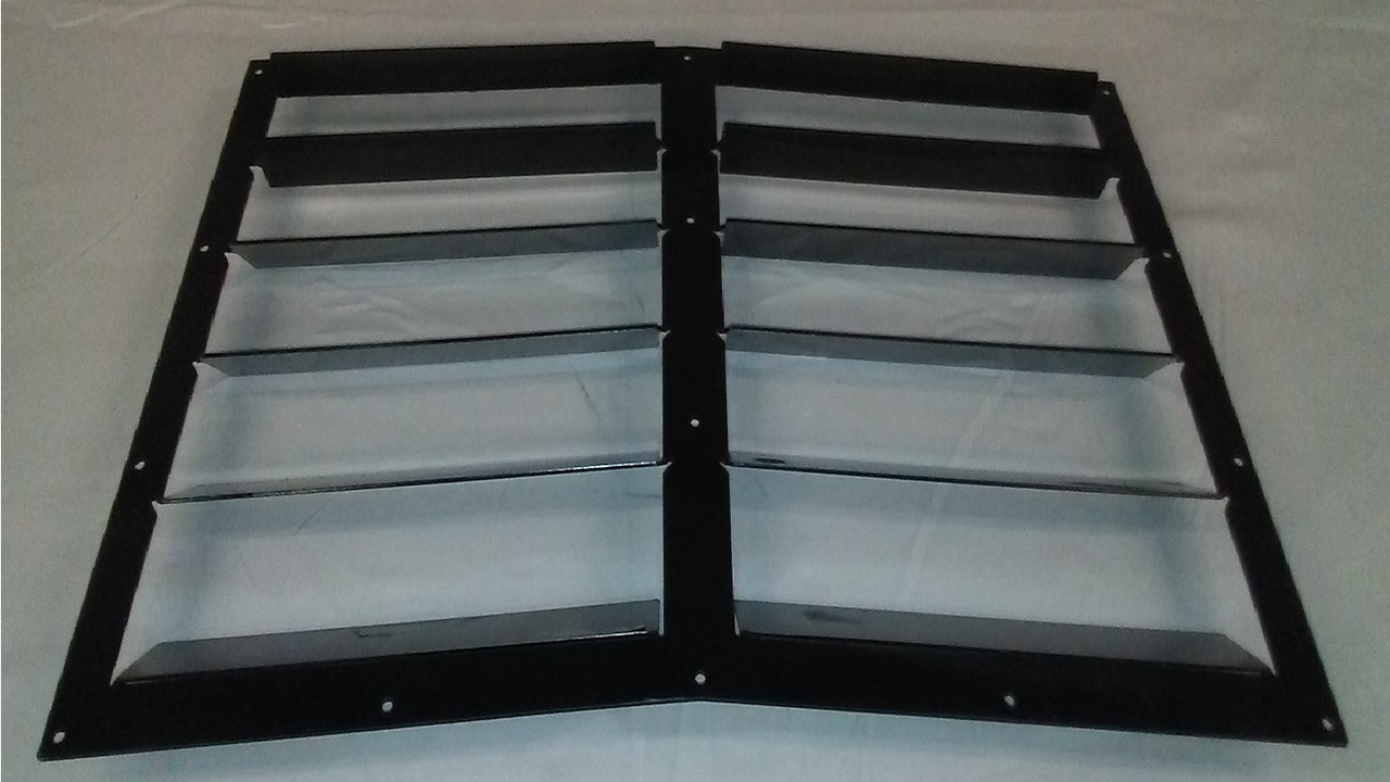 Race Louvers SCCA T2 T3 STU legal hood vents.  Best performing, maximum size permitted.