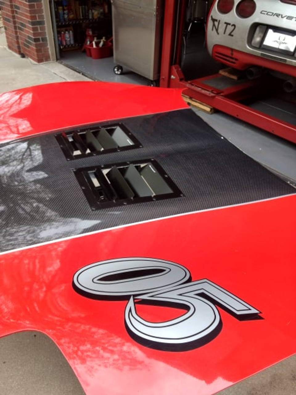 Race Louvers SCCA T2 T3 STU legal hood vents.  Best performing, maximum size permitted.