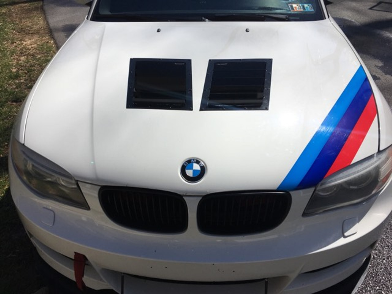 Race Louver RT trim mid pair BMW hood extractor is designed for street, high performance driving and track duty.