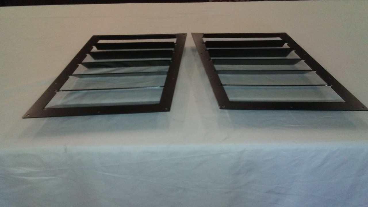 Race Louver RS trim mid pair car hood vent designed for street, high performance driving and light track duty.