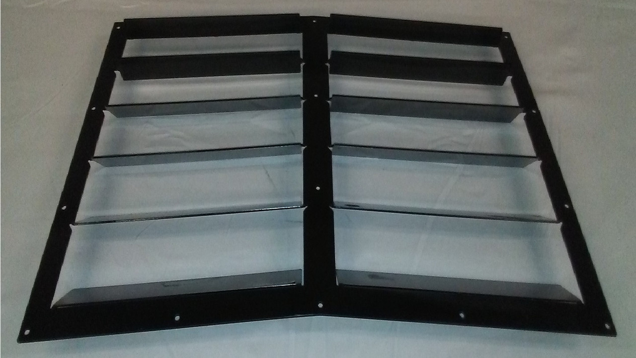 Center Hood Louvers, 21"W x 16.5"D, RX Extreme Trim