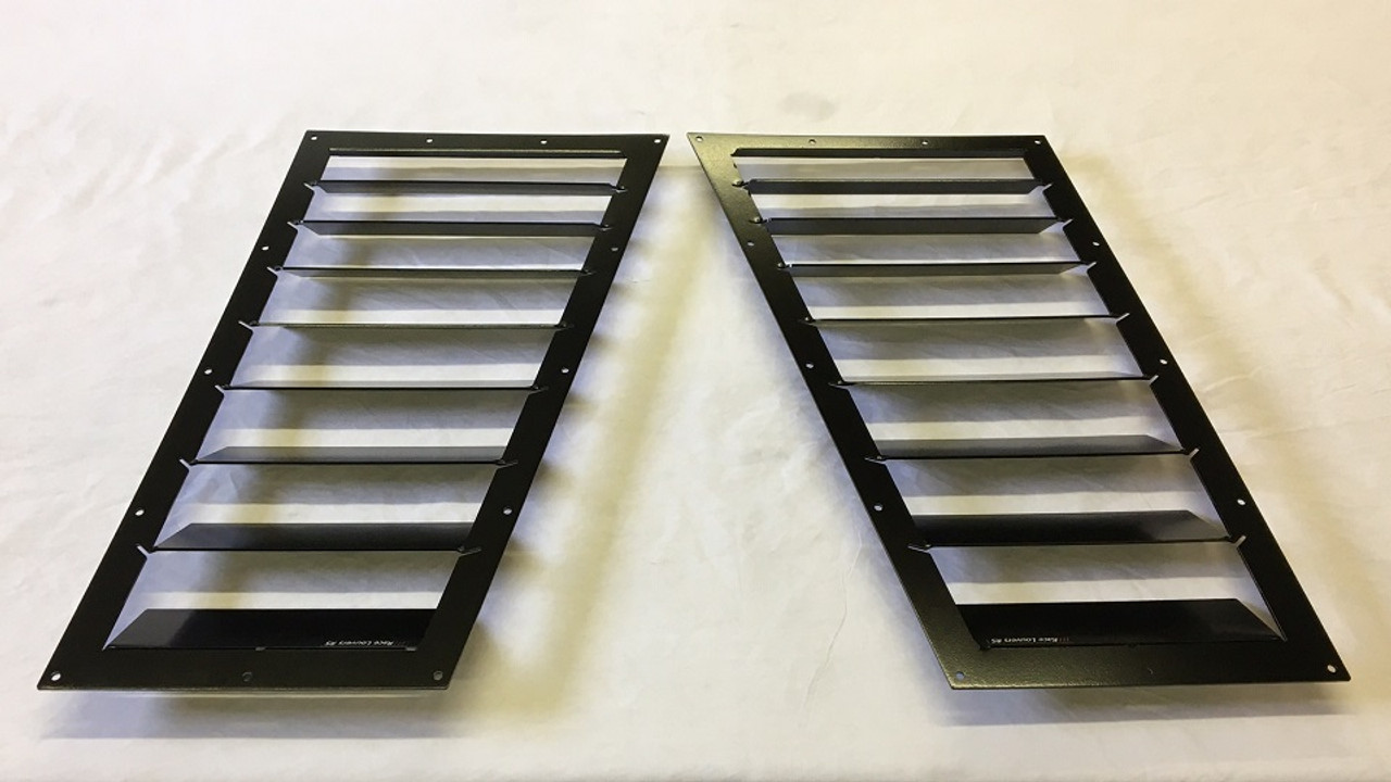 Race Louver RS street trim mid pair hood vent designed for street, high performance driving and light track duty