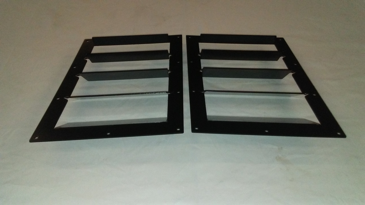 Race Louver RT trim center pair car hood extractor is designed for street, high performance driving and track duty.