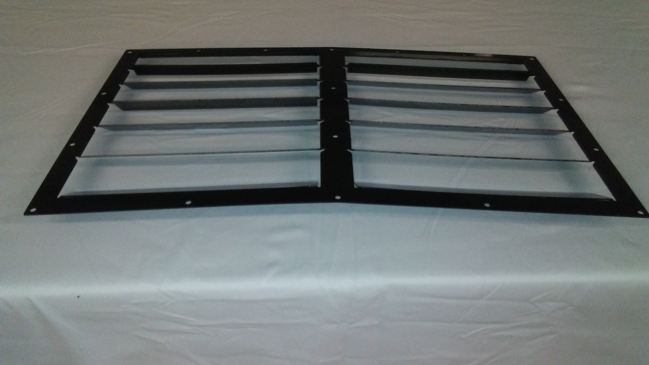 Race Louver center car hood vent designed for street, high performance driving and light track duty.