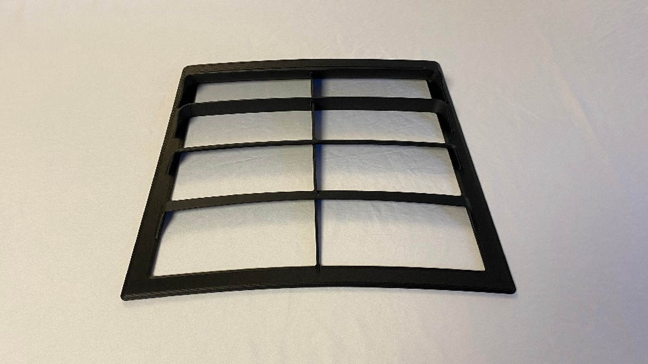 Race Louvers CF Extreme trim center racing heat extractor is designed for high performance driving, auto cross and track duty.