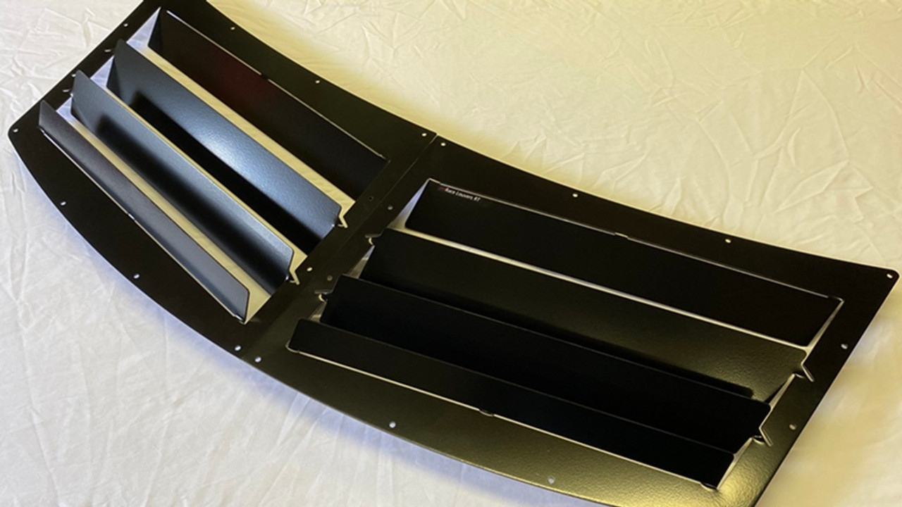 Race Louvers RX trim center racing heat extractor is designed for high performance driving, auto cross and track duty.