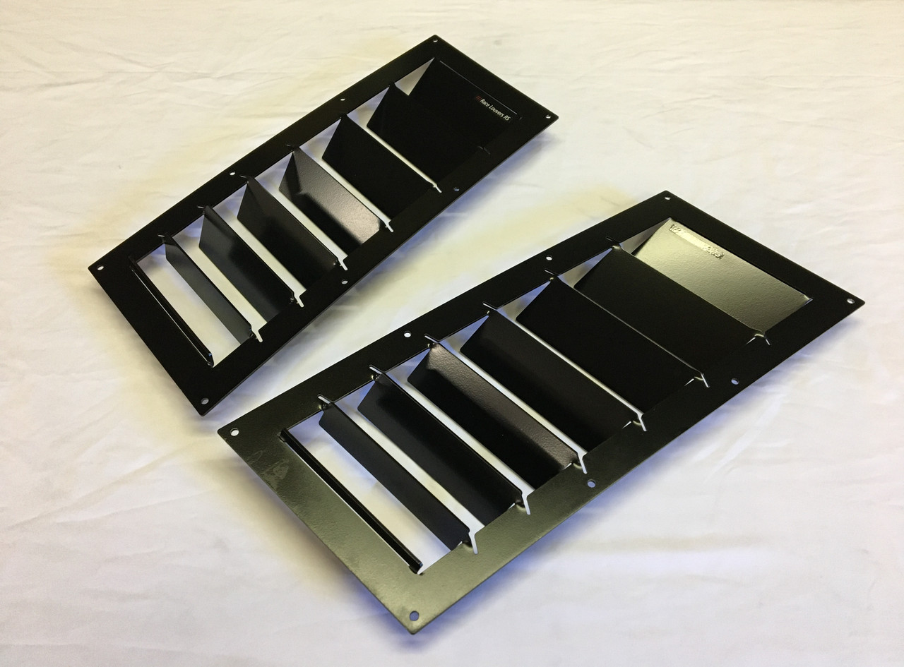 Race Louver Nasa ST/TT3-6 Spec trim straight angular pair car hood extractor is designed for street, high performance driving and track duty.
