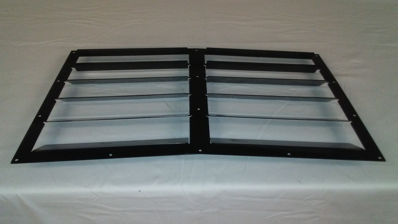 Race Louver Mustang 83-93 RT trim center car hood extractor is designed for street, high performance driving and track duty.