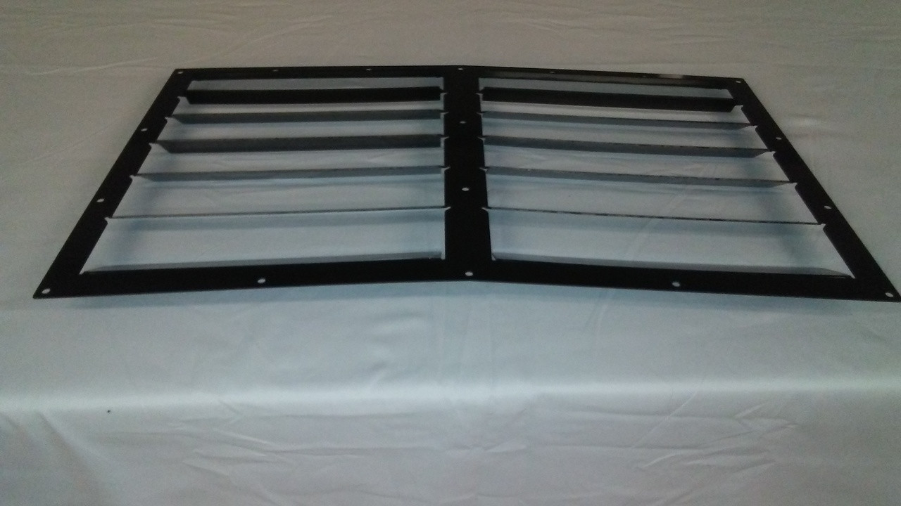 Race Louver 92-99 BMW E36 RS trim center car hood vent designed for street, high performance driving and light track duty.