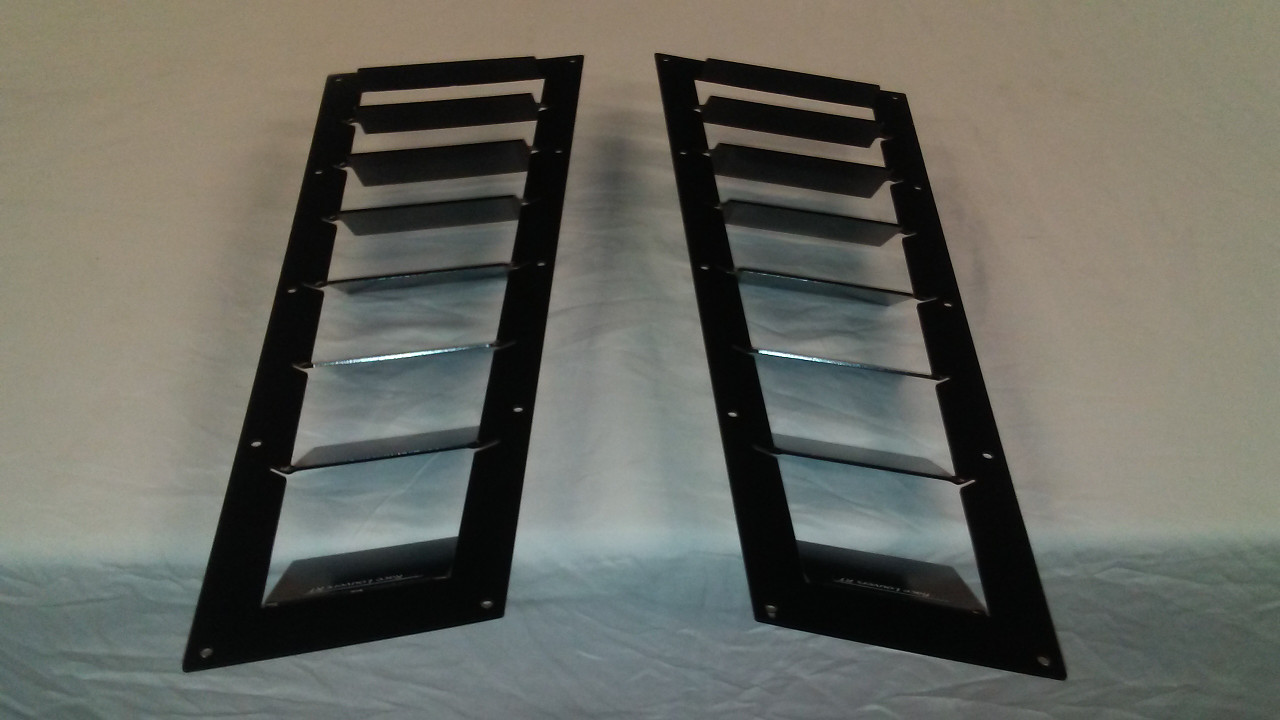 Race Louver 350Z RT track trim side hood extractor is designed for street, high performance driving and track duty.
