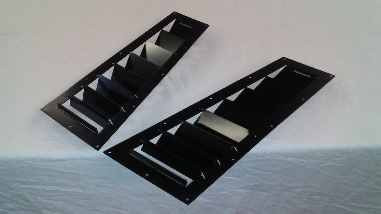 Race Louver BMW E36 ST/TT3-6 spec side hood vent designed for street, high performance driving and light track duty.